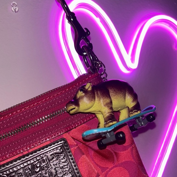Skating Hippo keychain - Picture 1 of 6
